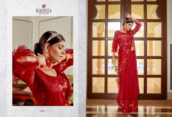 Kalista Butterfly Party Wear Designer Vichitra Silk Saree Collection 